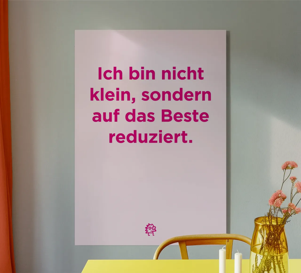 Ich bin nicht klein plexiglass da Art Fart