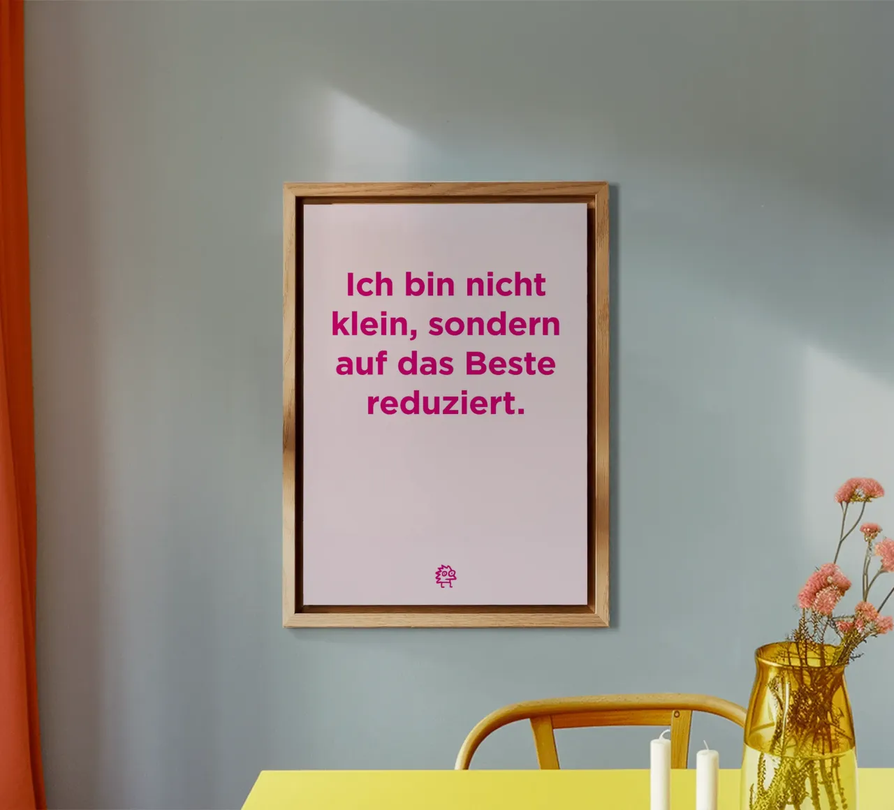 Ich bin nicht klein alluminio dibond da Art Fart