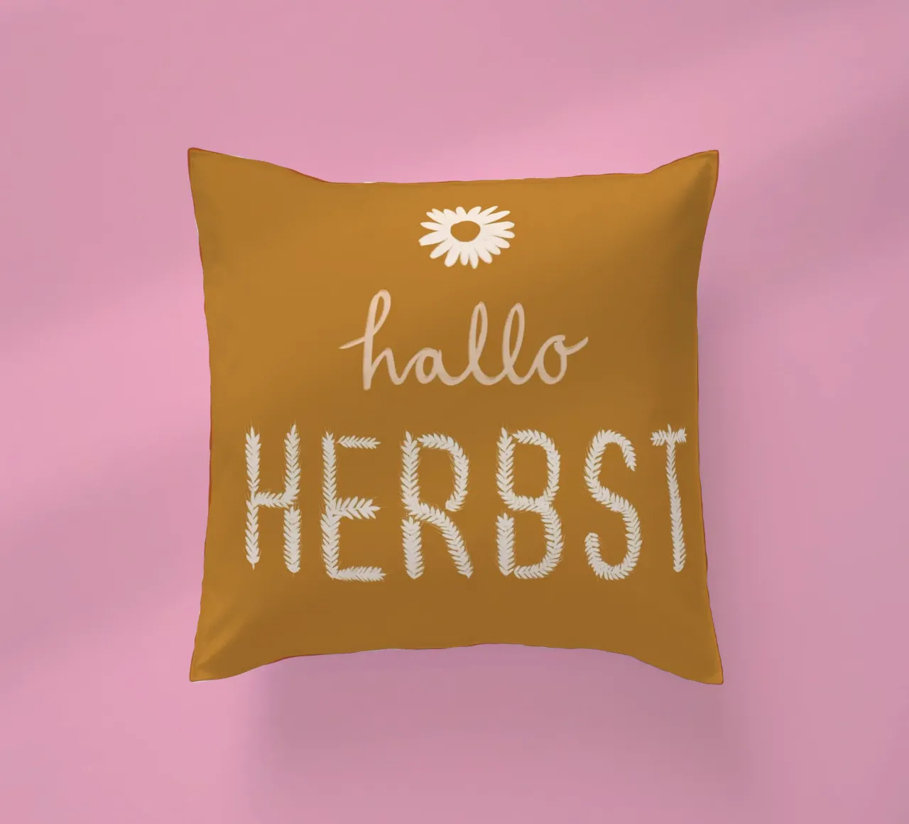Hallo Herbst Getreide cuscino da Sophie Augustin Illustration