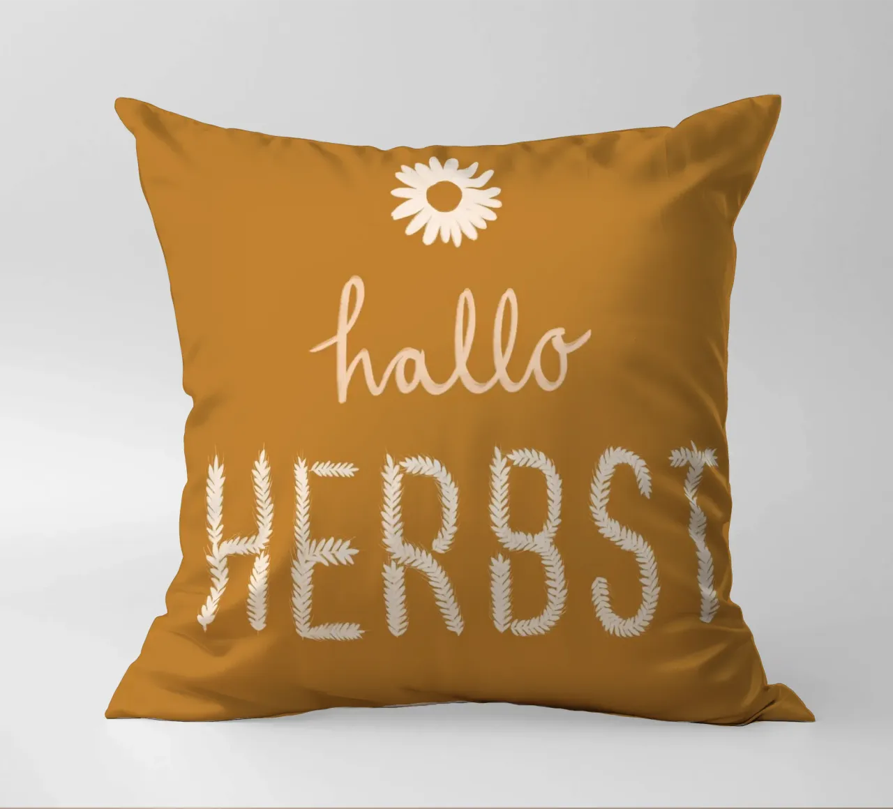 Hallo Herbst Getreide cuscino da Sophie Augustin Illustration