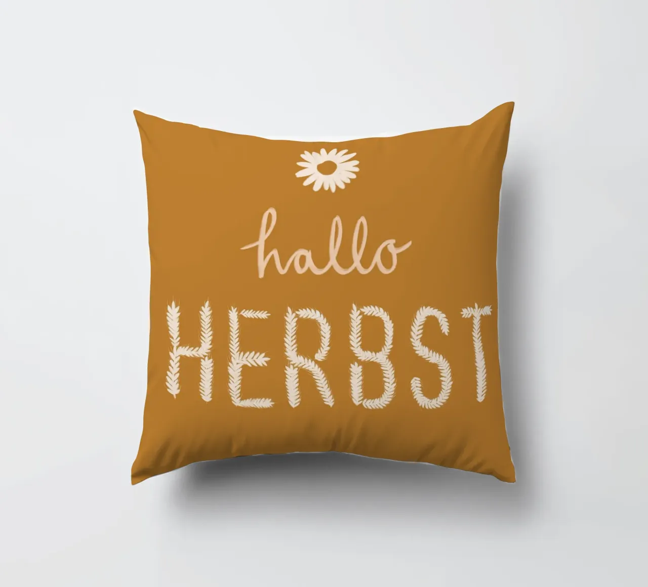 Hallo Herbst Getreide cuscino da Sophie Augustin Illustration