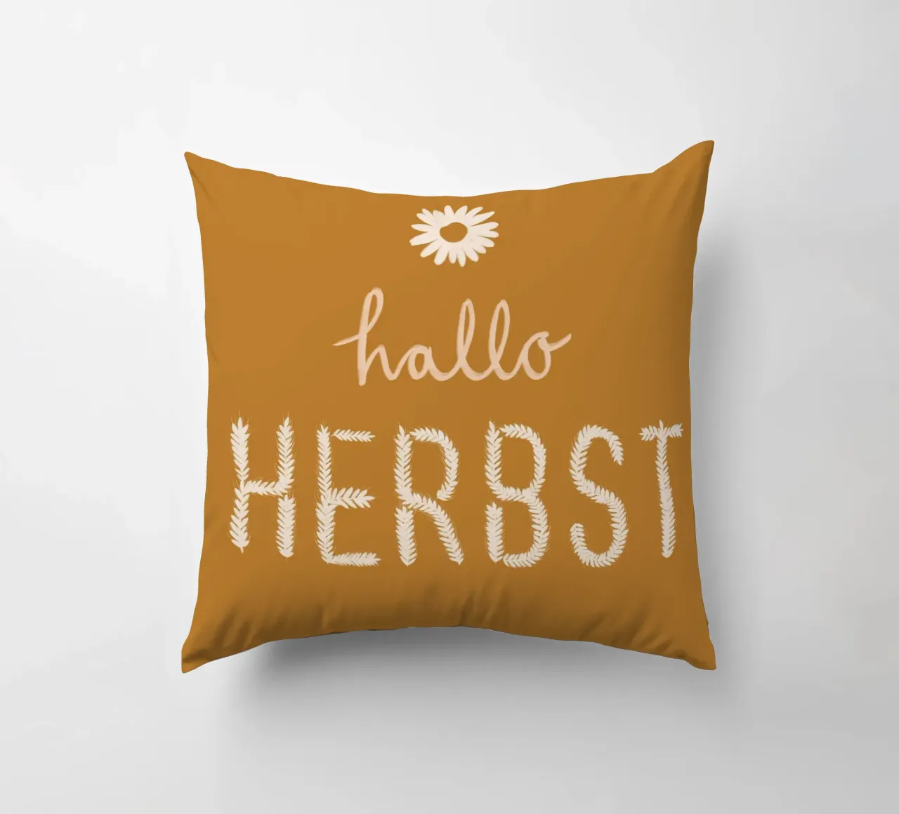 Hallo Herbst Getreide cuscino da Sophie Augustin Illustration
