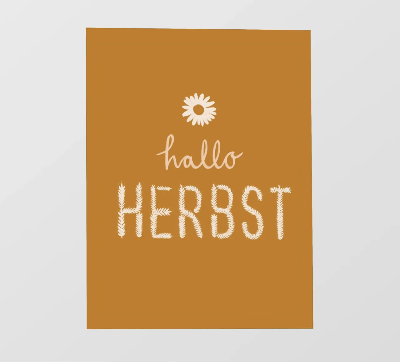 Hallo Herbst Getreide telo in pvc da Sophie Augustin Illustration