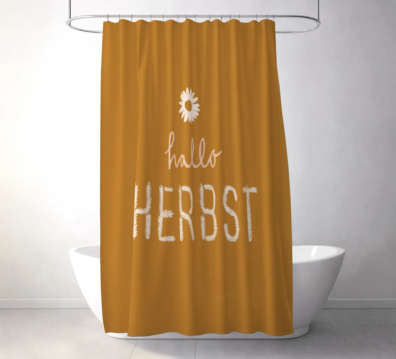Hallo Herbst Getreide tenda da doccia da Sophie Augustin Illustration