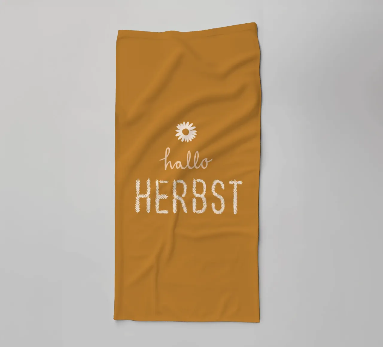 Hallo Herbst Getreide Handtuch von Sophie Augustin Illustration