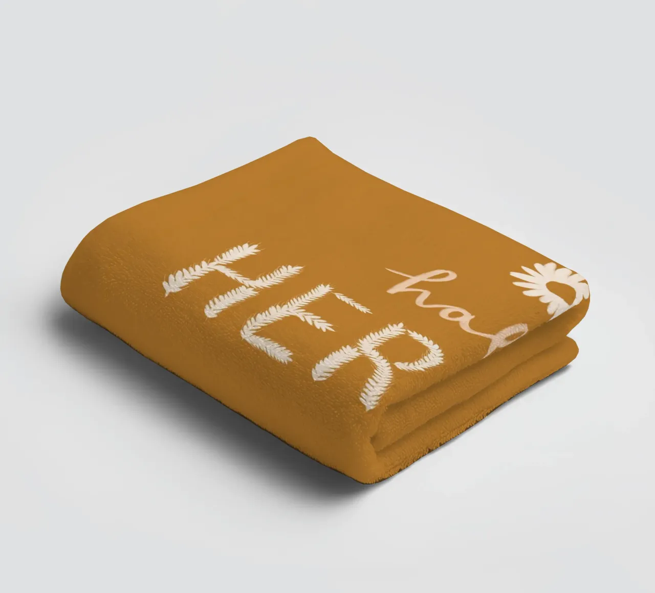 Hallo Herbst Getreide Handtuch von Sophie Augustin Illustration