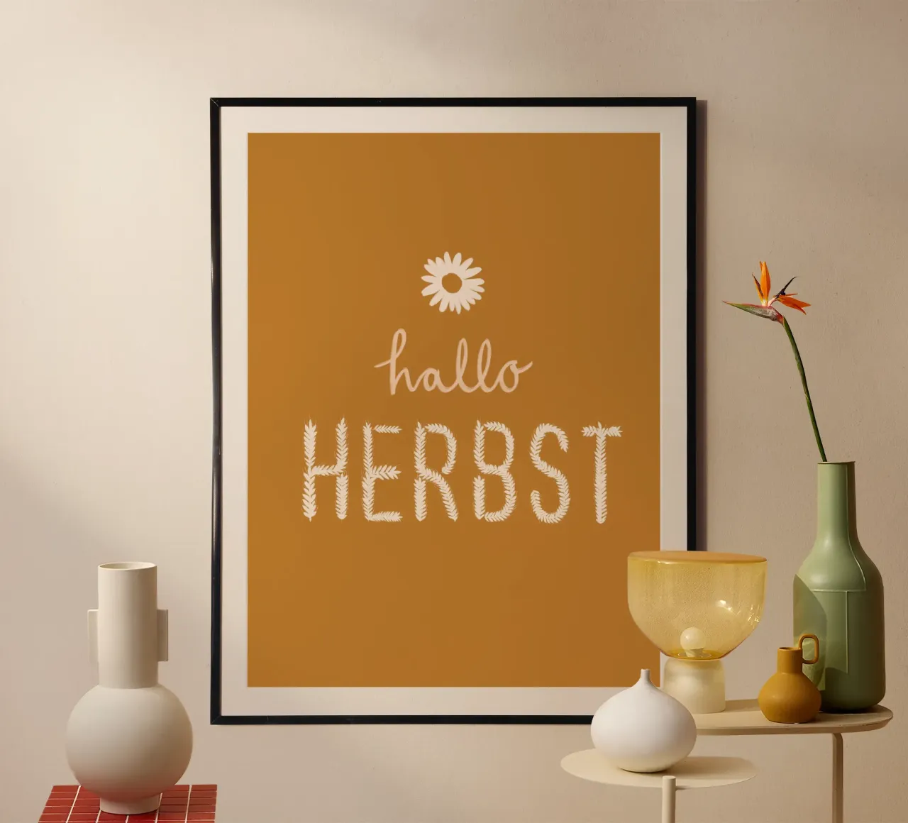 Hallo Herbst Getreide poster da Sophie Augustin Illustration