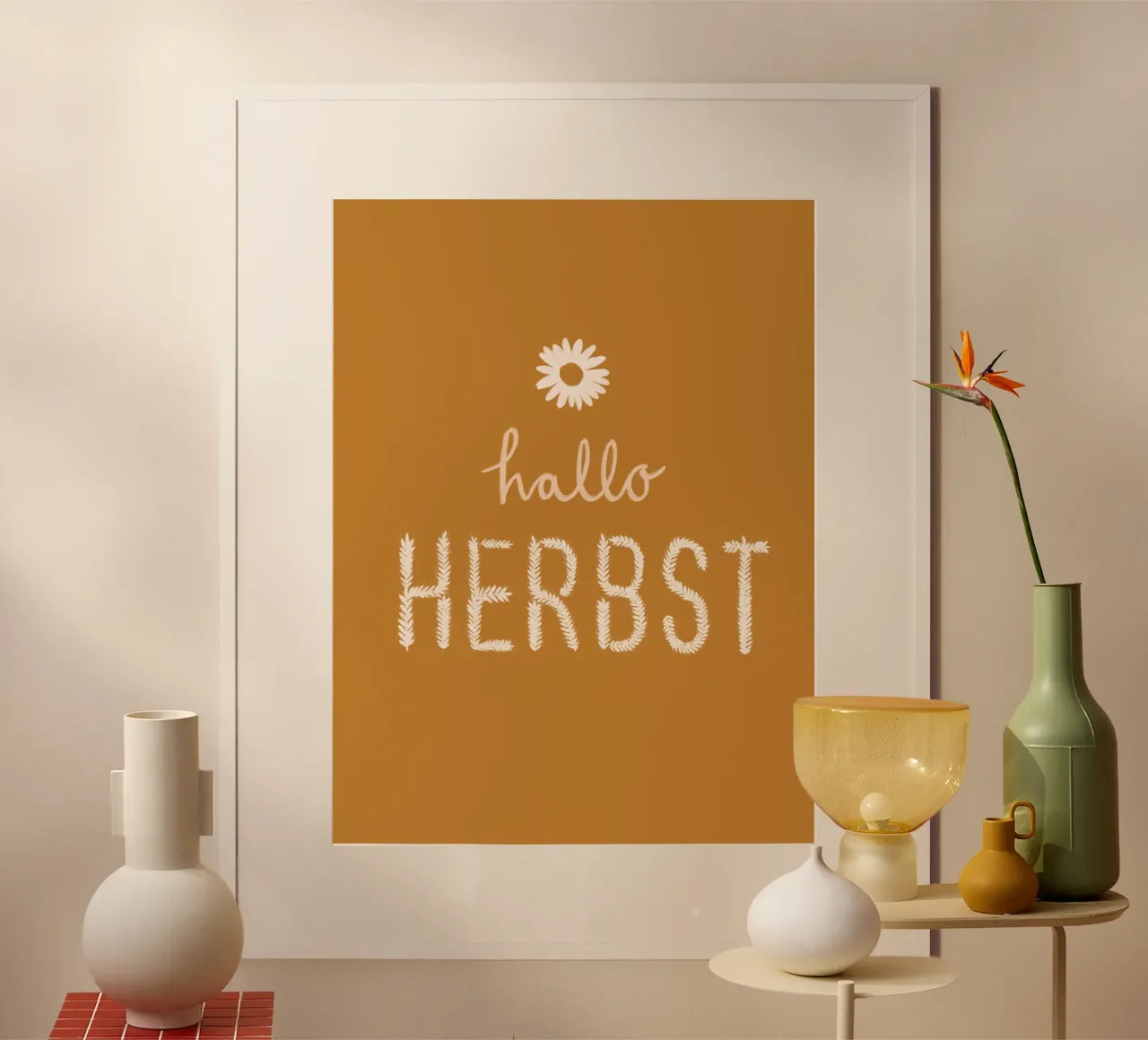 Hallo Herbst Getreide poster da Sophie Augustin Illustration