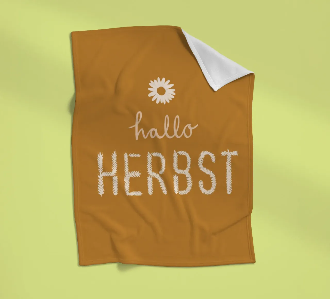 Hallo Herbst Getreide coperta in pile da Sophie Augustin Illustration