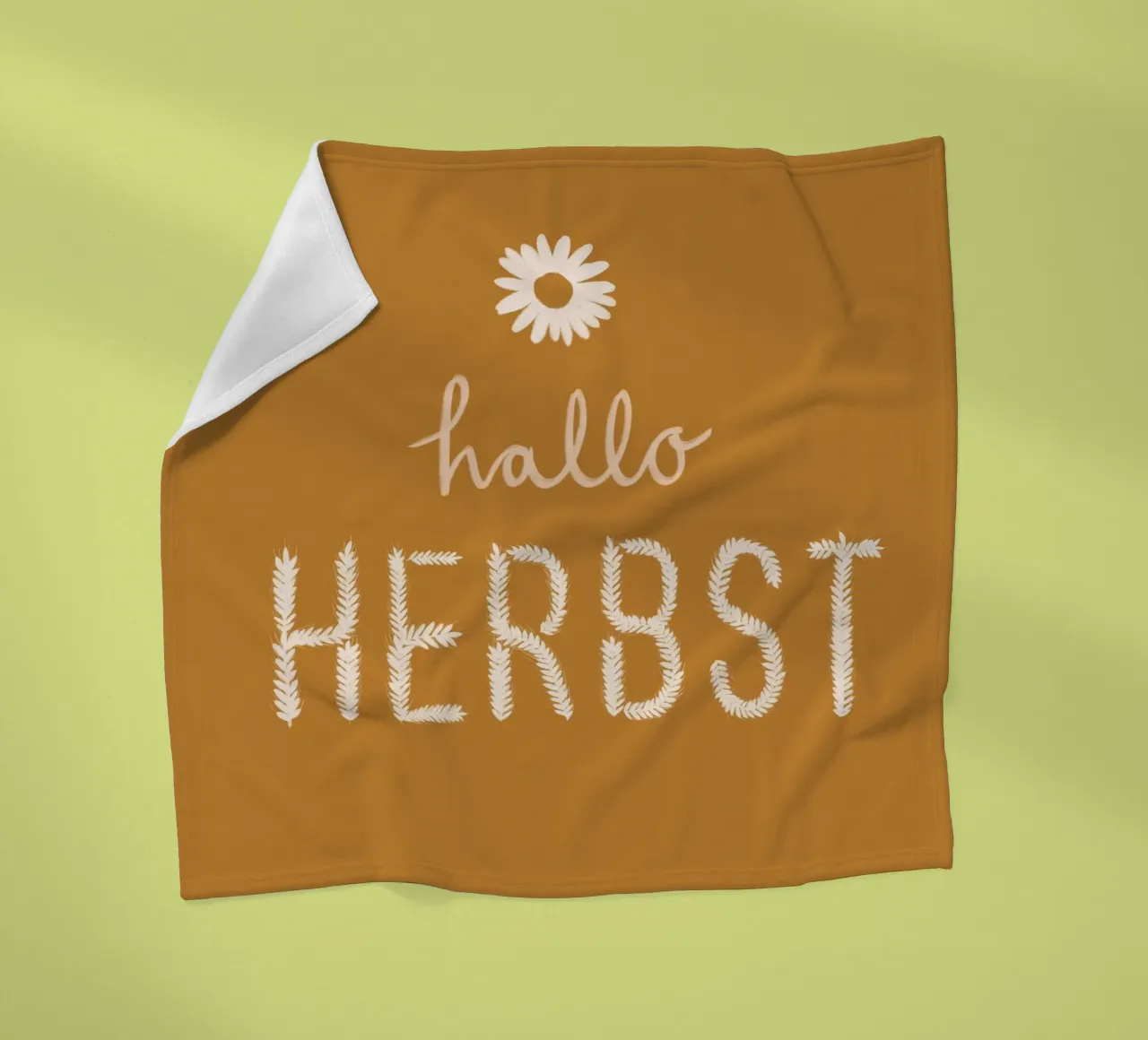 Hallo Herbst Getreide coperta in pile da Sophie Augustin Illustration