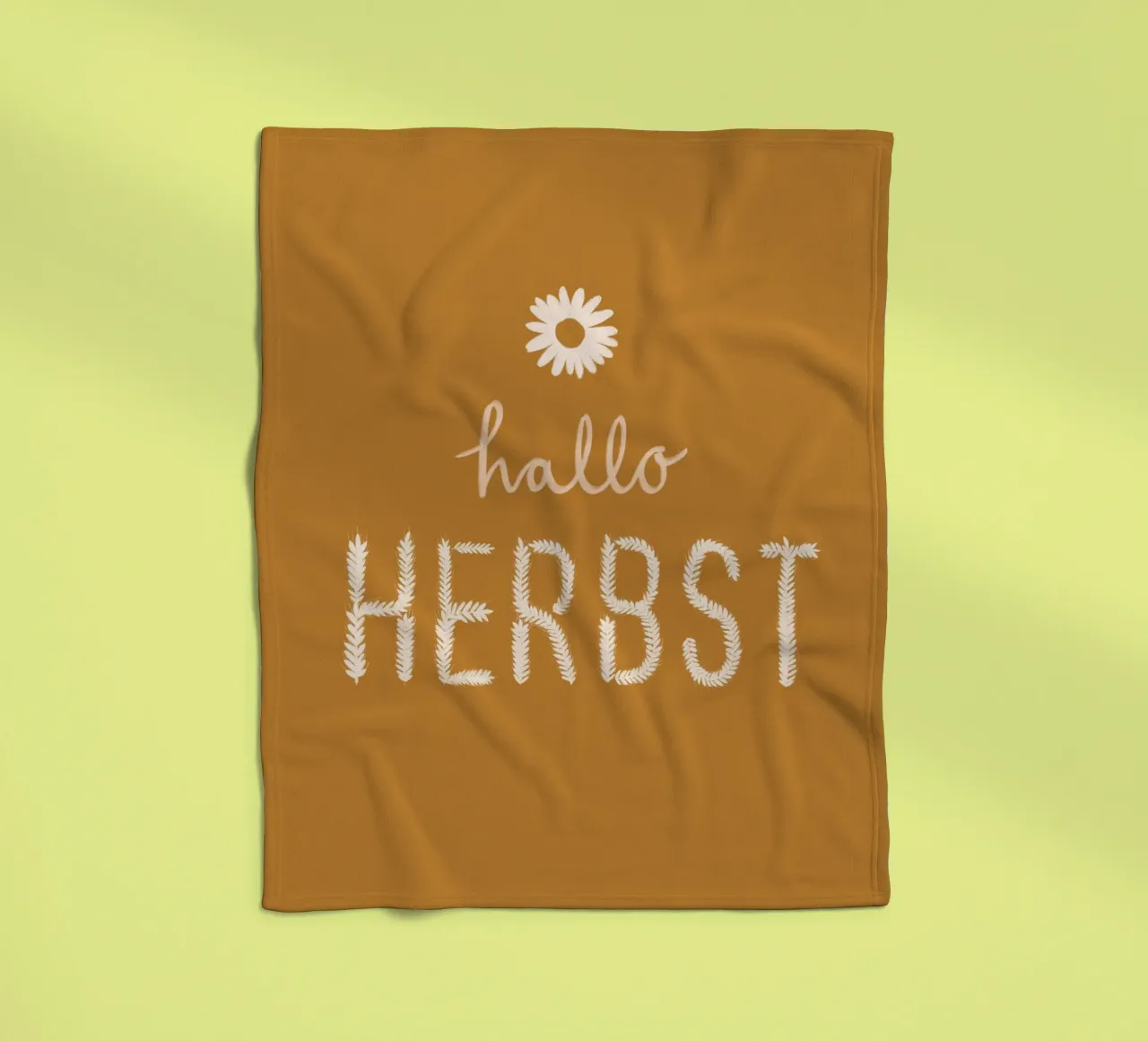 Hallo Herbst Getreide coperta in pile da Sophie Augustin Illustration
