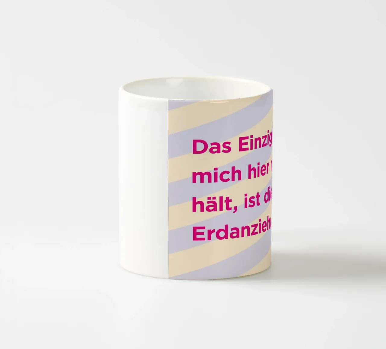 Erdanziehung tazza in ceramica da Art Fart