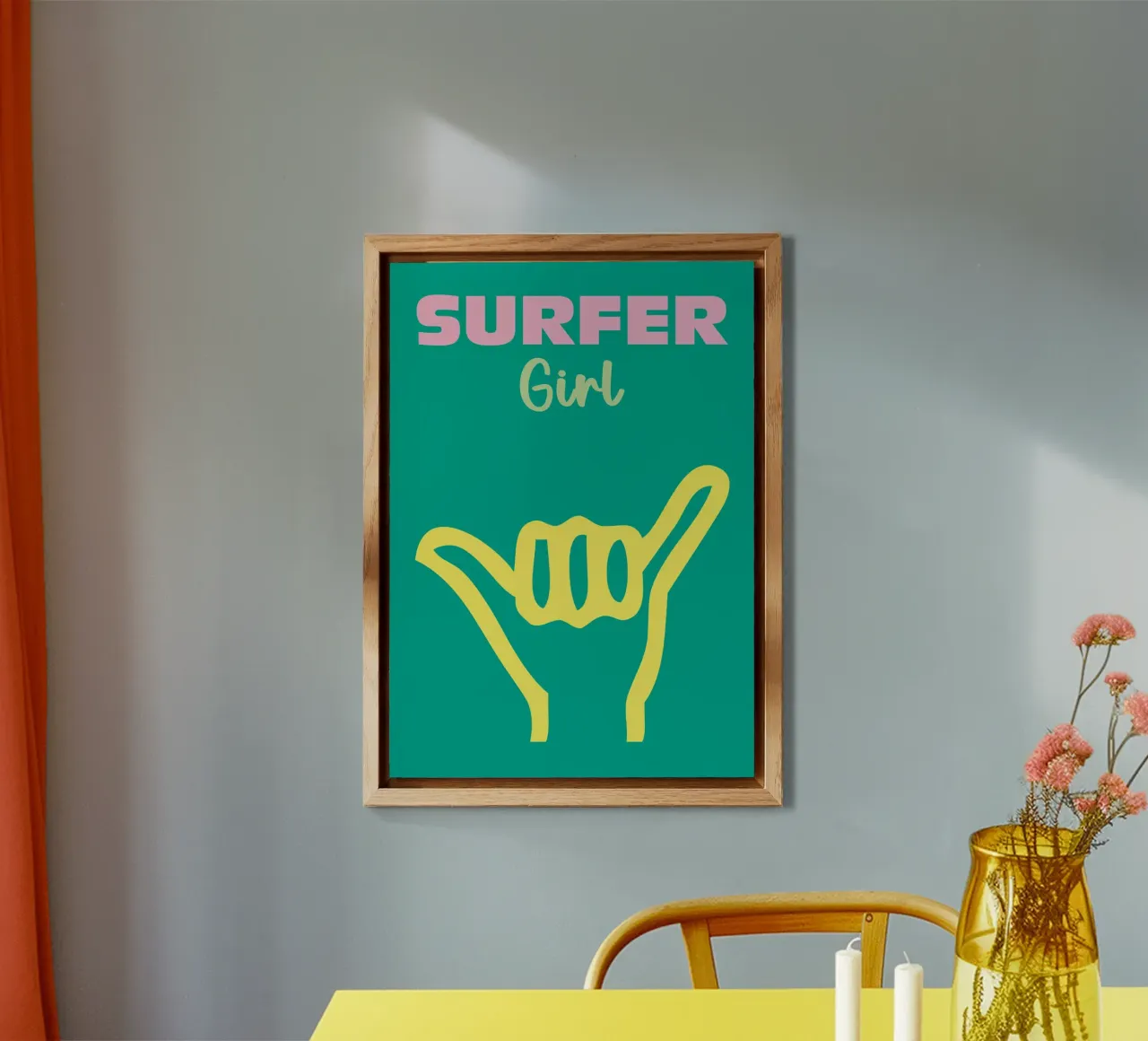 Surfer Girl alluminio dibond da Art Fart