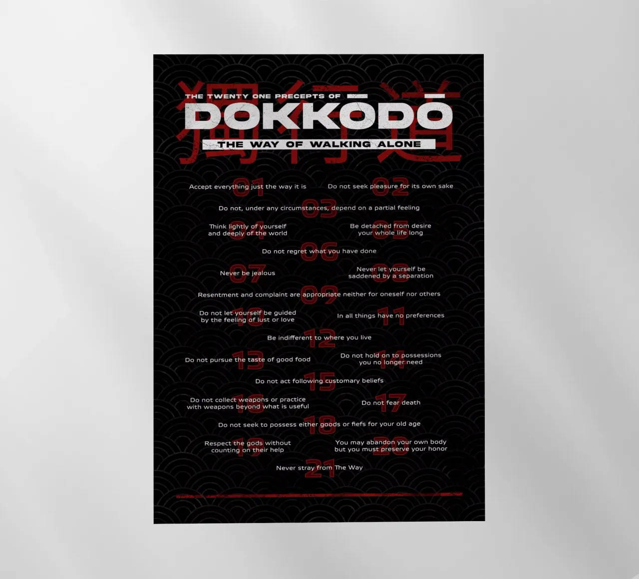 Dokkodo Precepts pellicola backlit da nabakumov