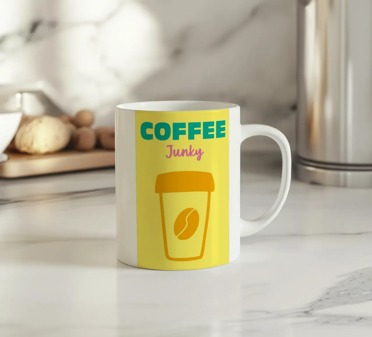 Coffee Junky tazza in ceramica da Art Fart