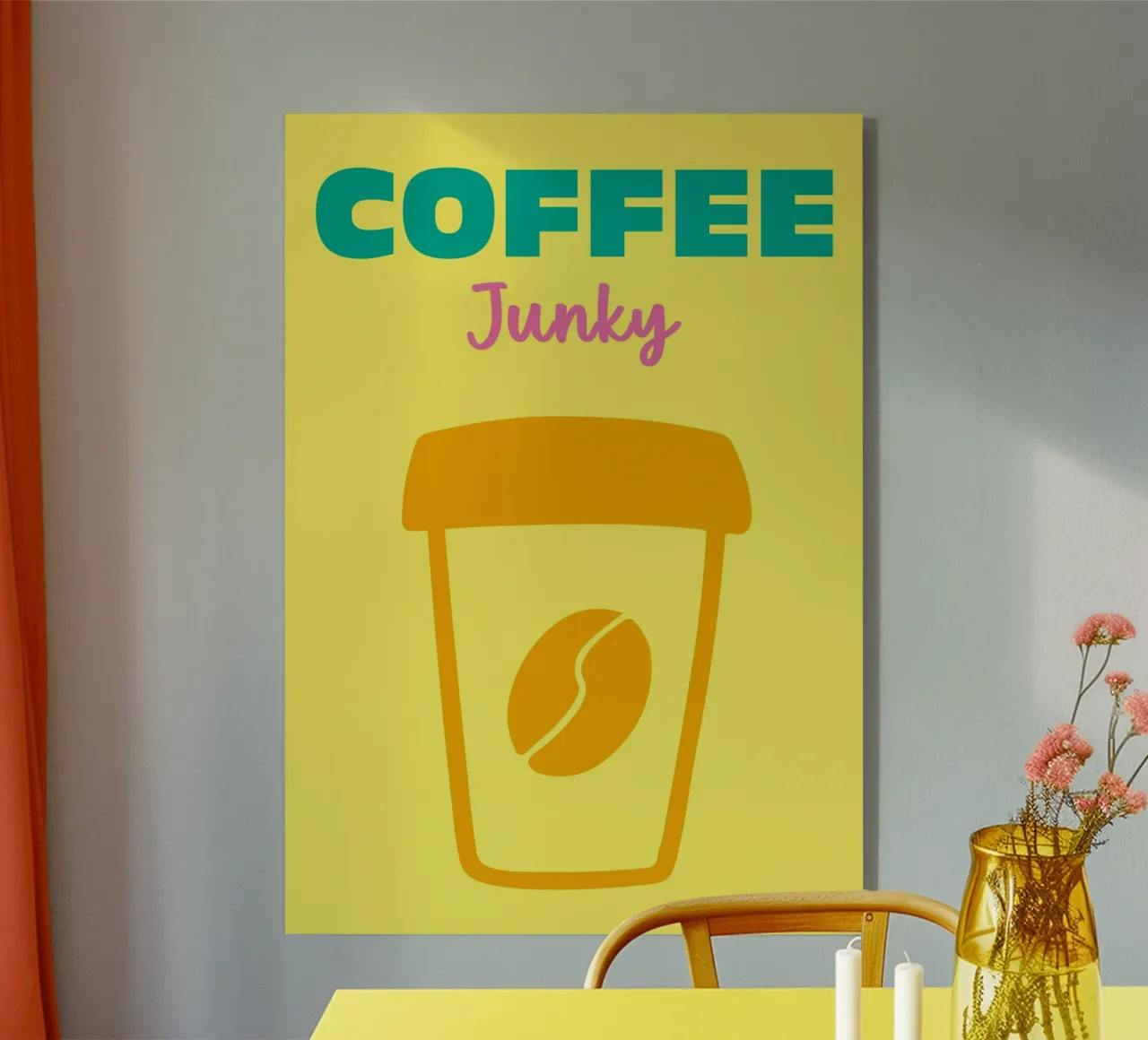 Coffee Junky plexiglass da Art Fart