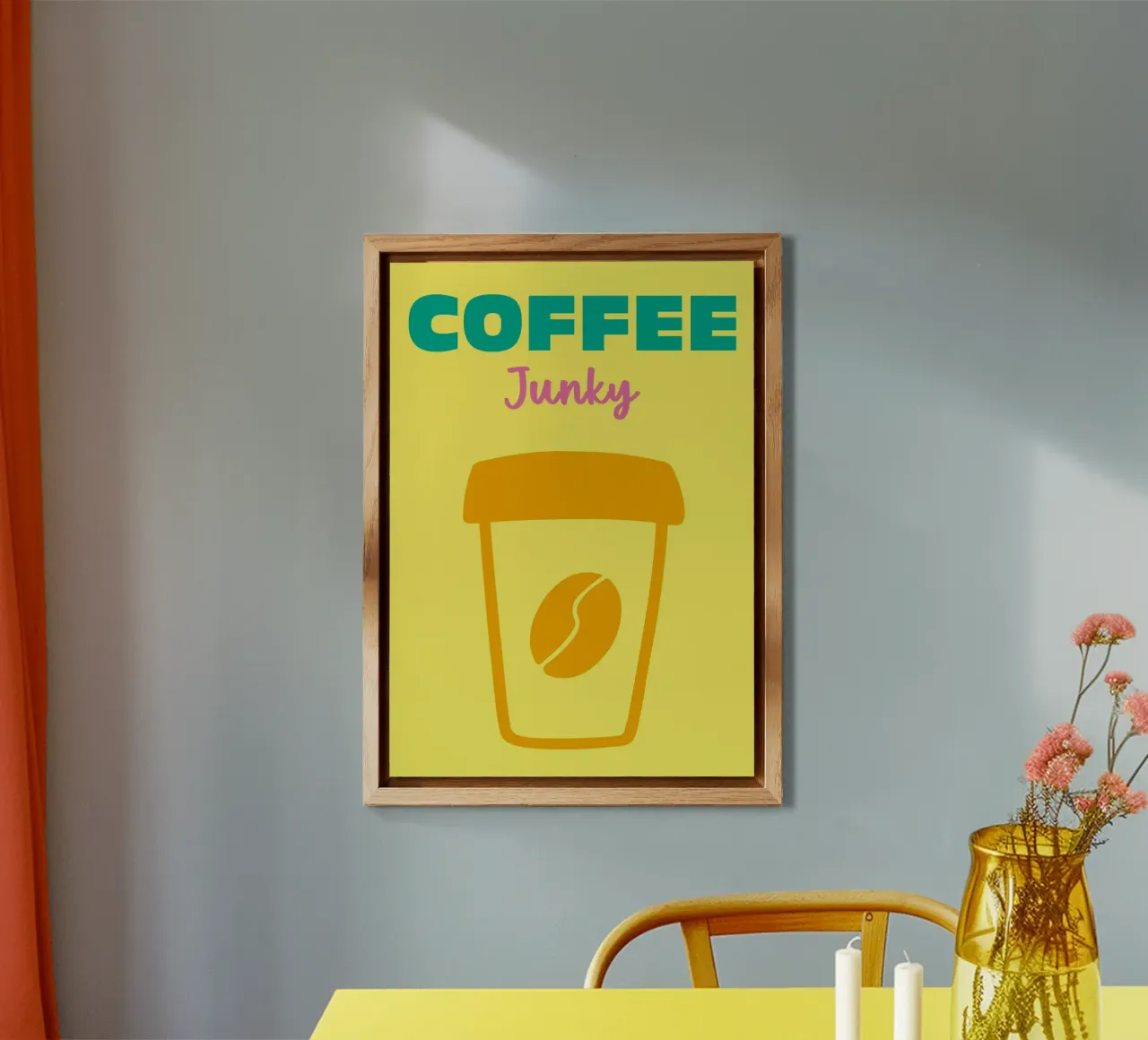 Coffee Junky alluminio dibond da Art Fart