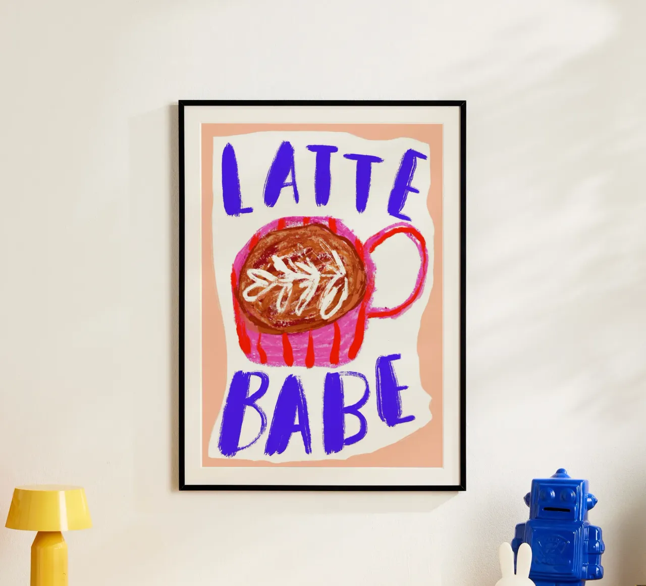 Latte babe poster da Siora