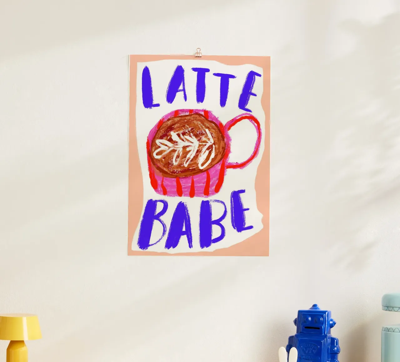 Latte babe poster da Siora