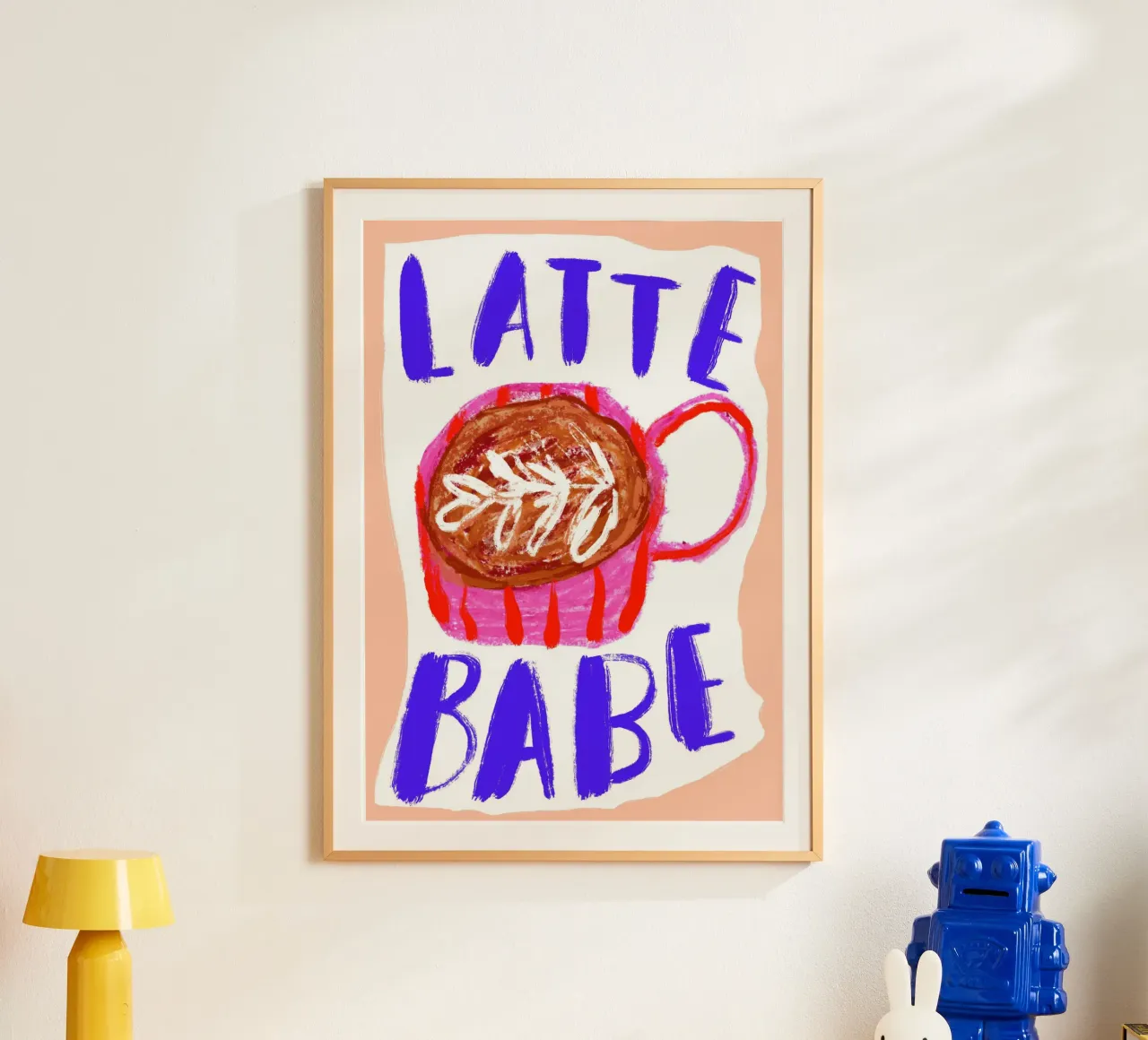 Latte babe poster da Siora