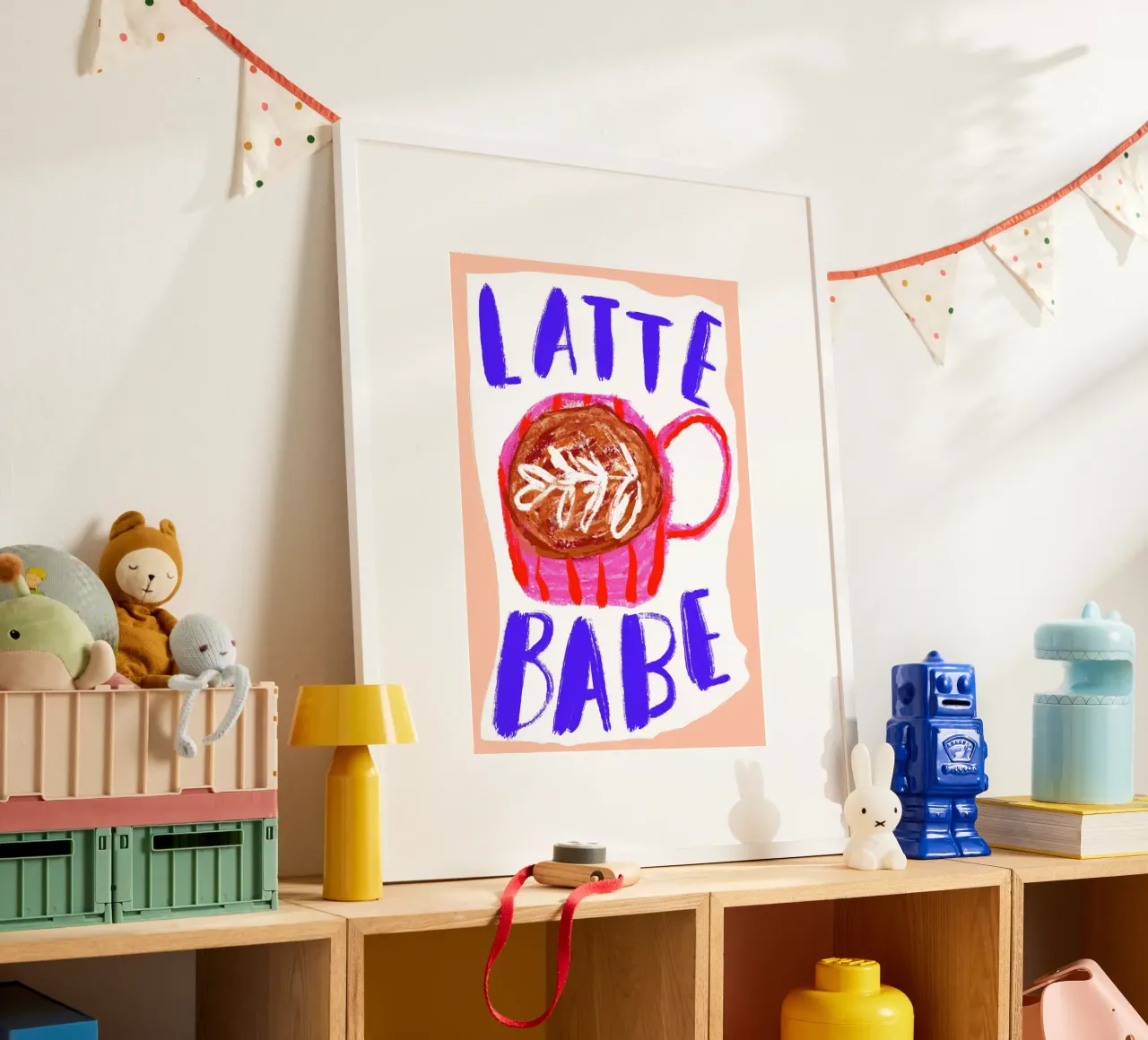 Latte babe poster da Siora