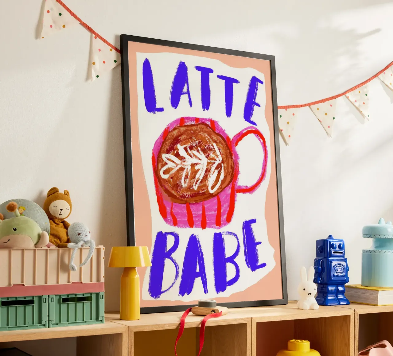 Latte babe poster da Siora