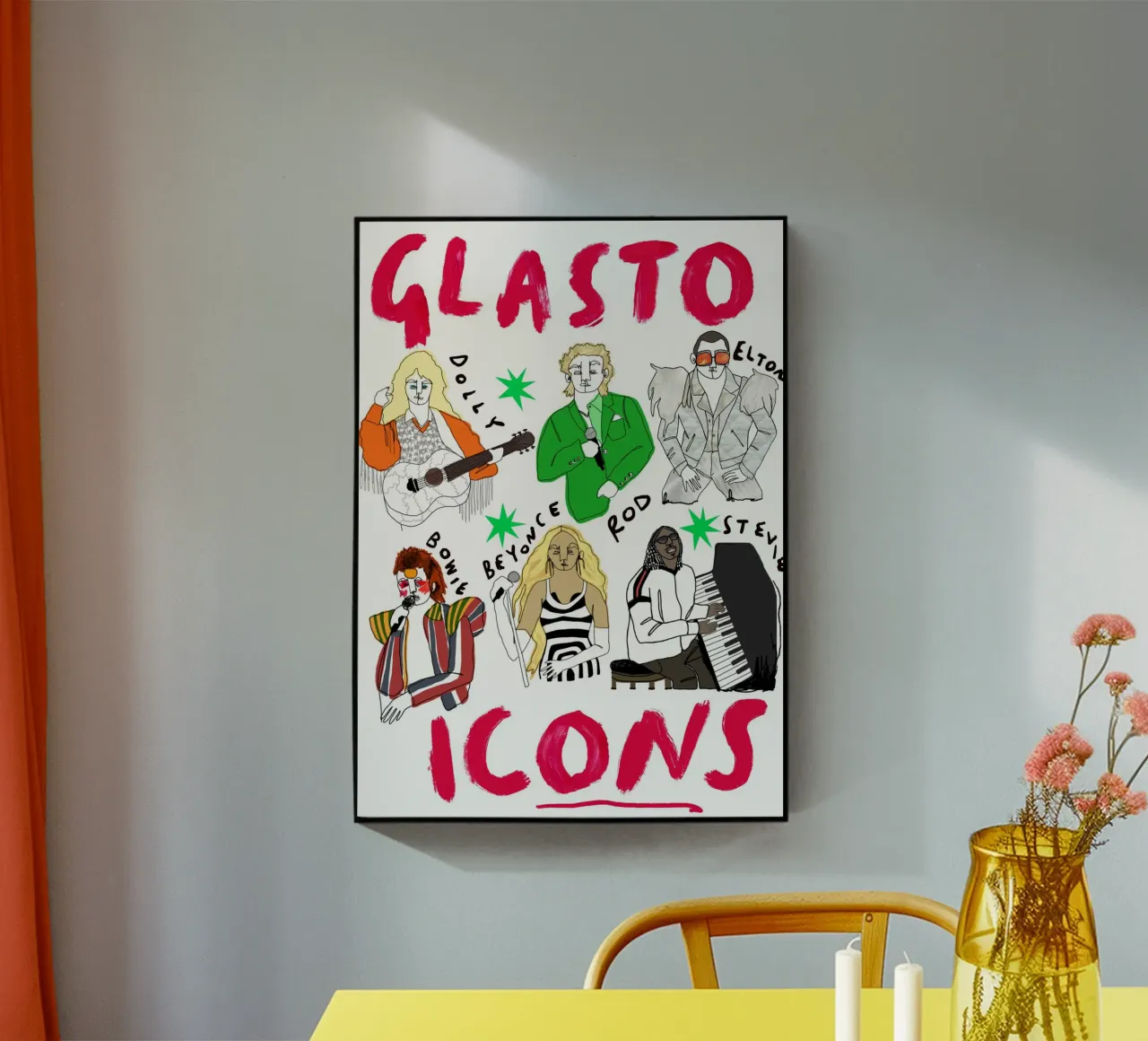 Glasto Icons plexiglass da Siora