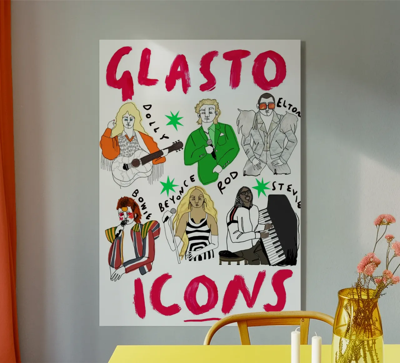 Glasto Icons plexiglass da Siora