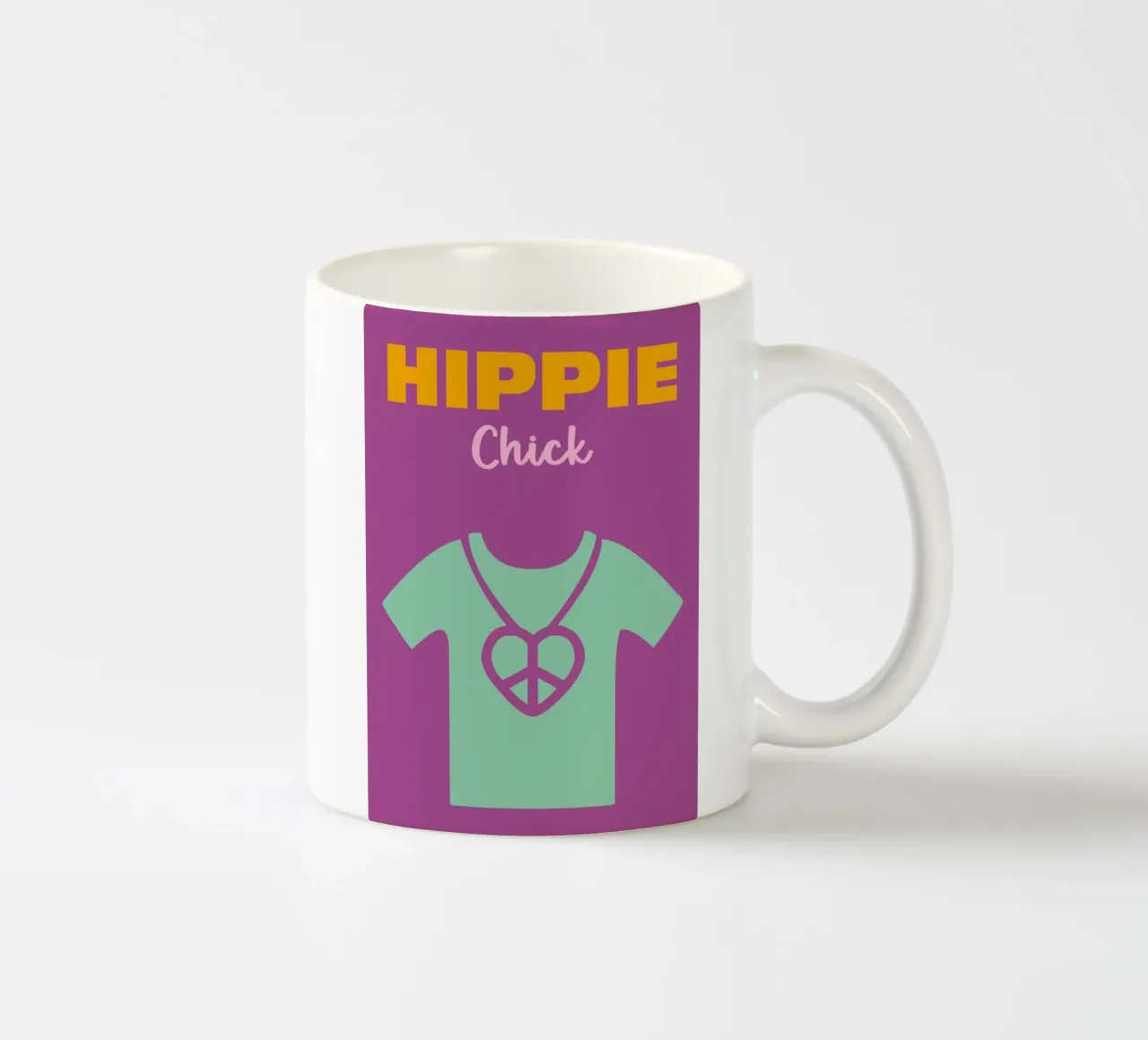 Hippie Chick tazza in ceramica da Art Fart