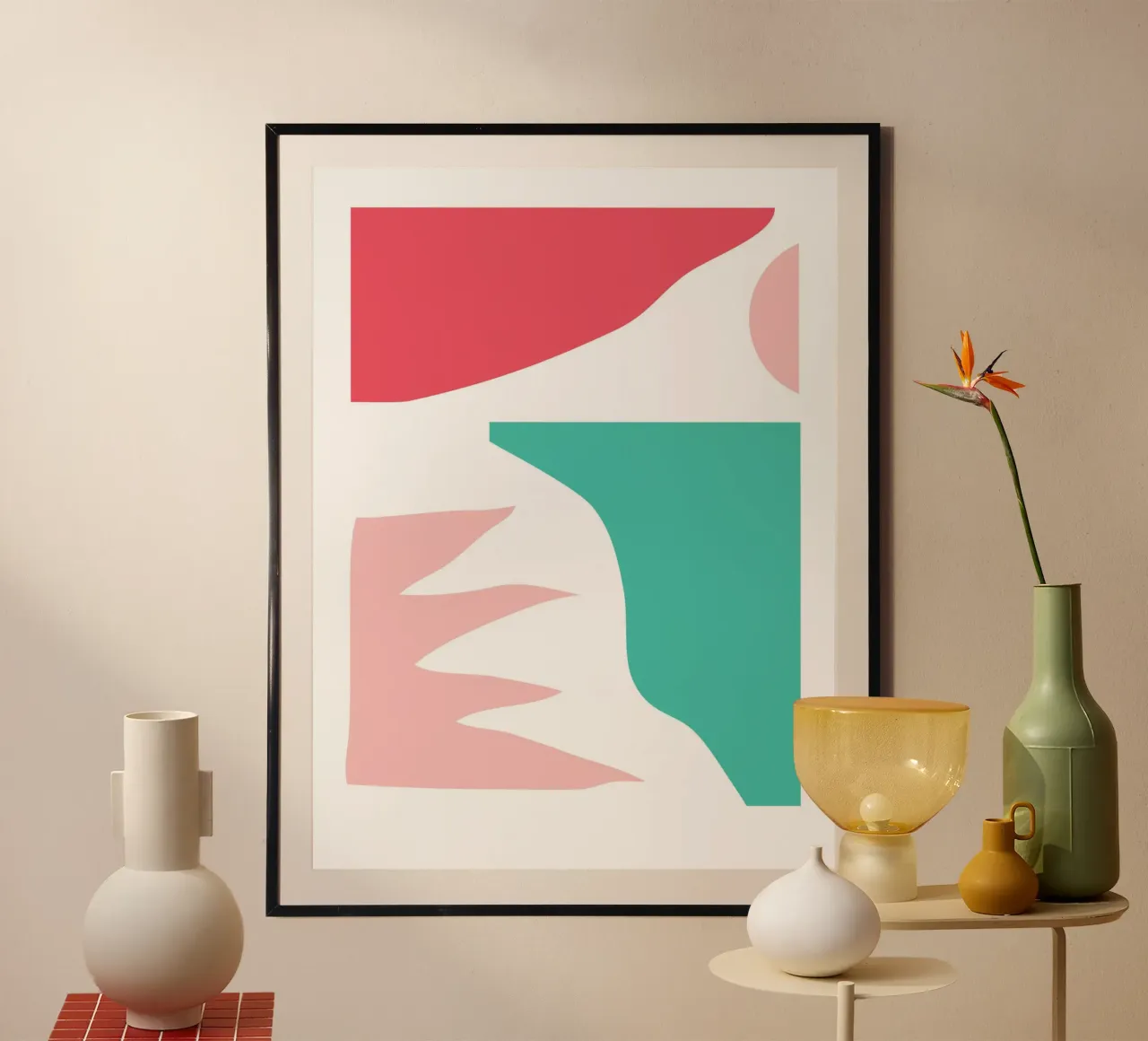 Sunset Somewhere poster by Kim Hubball Studio