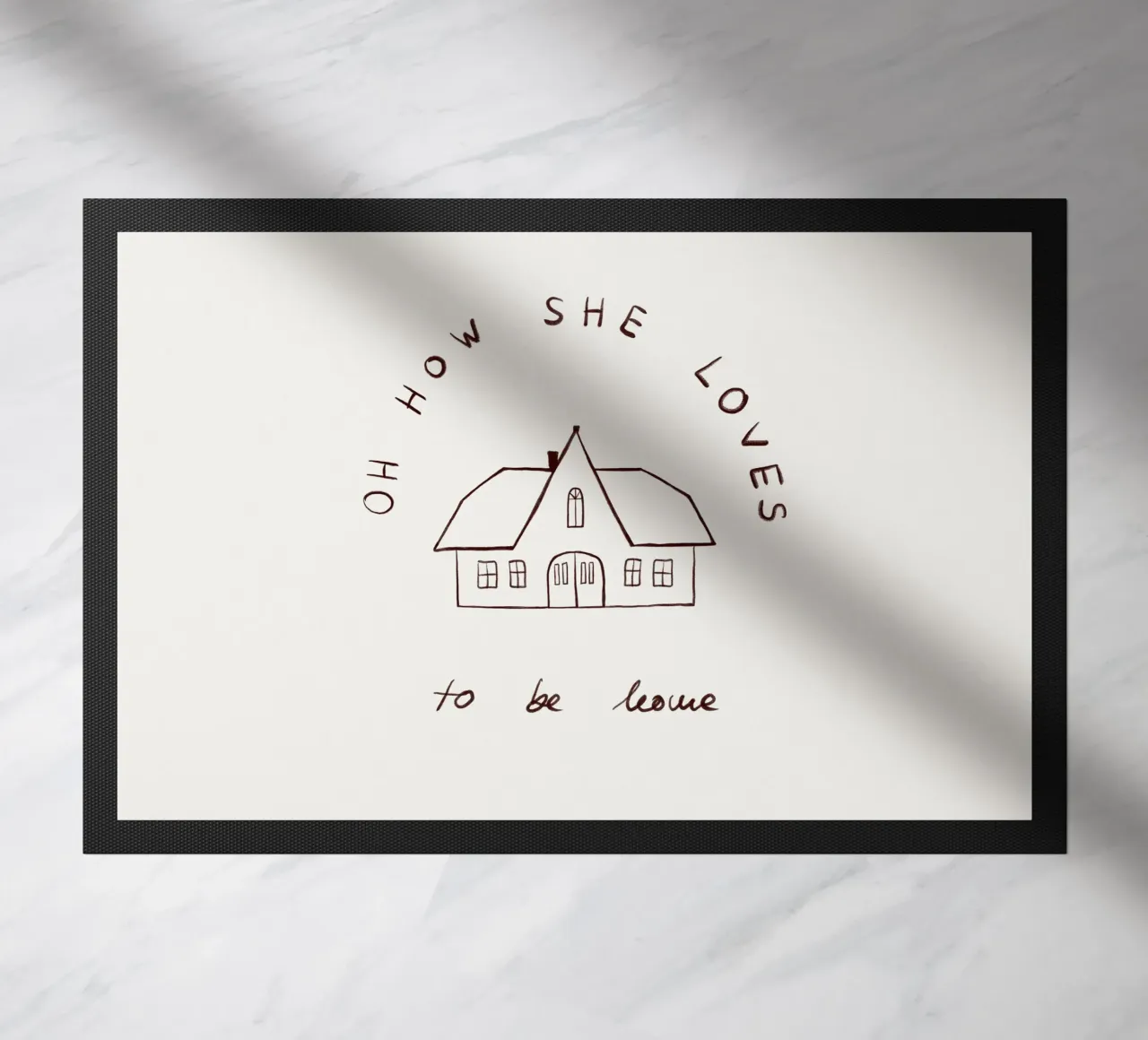 Oh how she loves to be home zerbino da Sophie Augustin Illustration