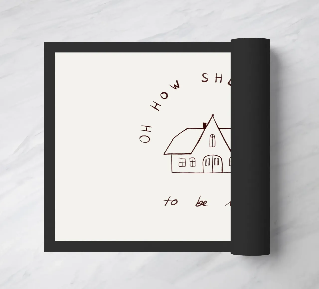 Oh how she loves to be home zerbino da Sophie Augustin Illustration