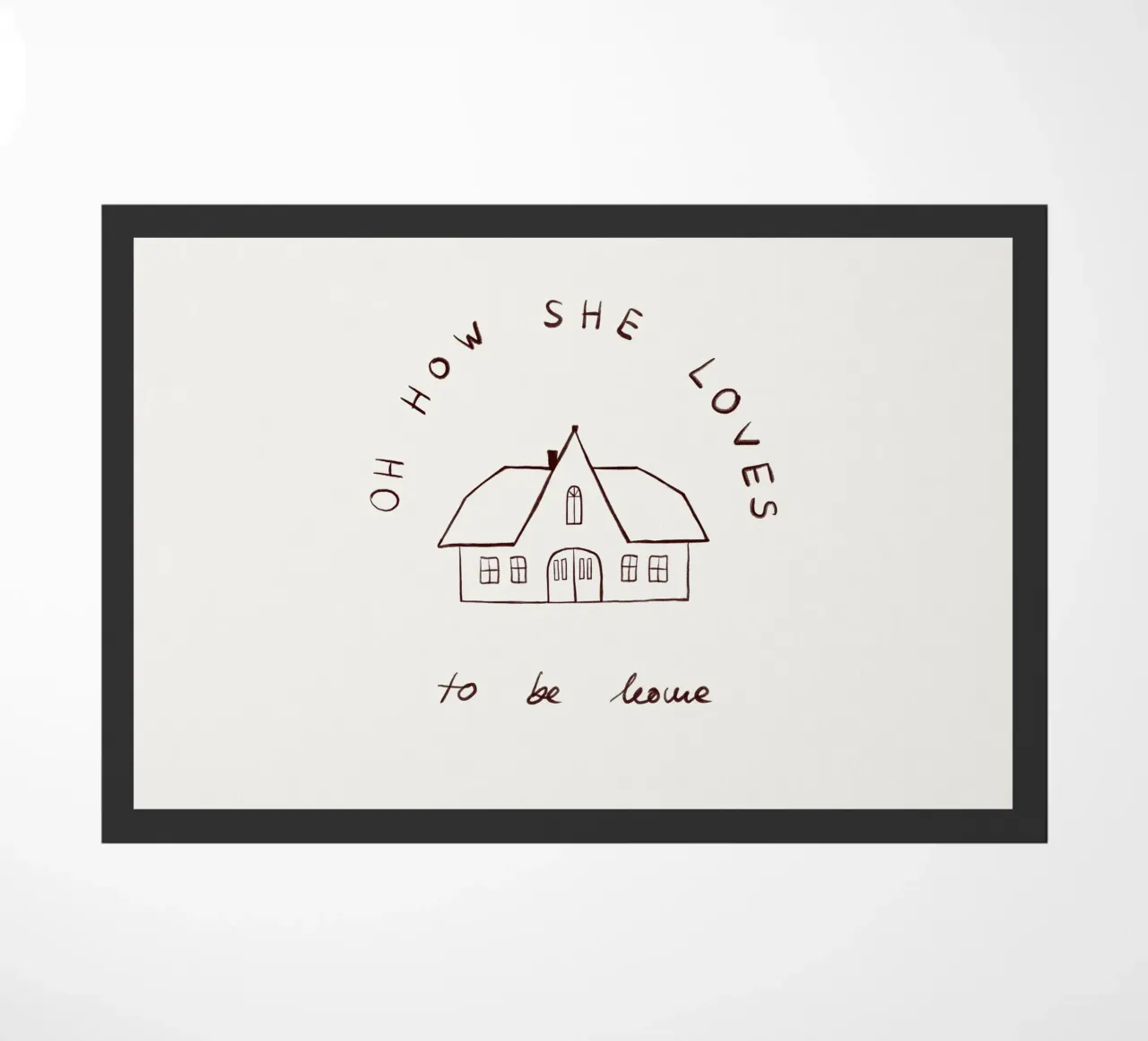 Oh how she loves to be home zerbino da Sophie Augustin Illustration