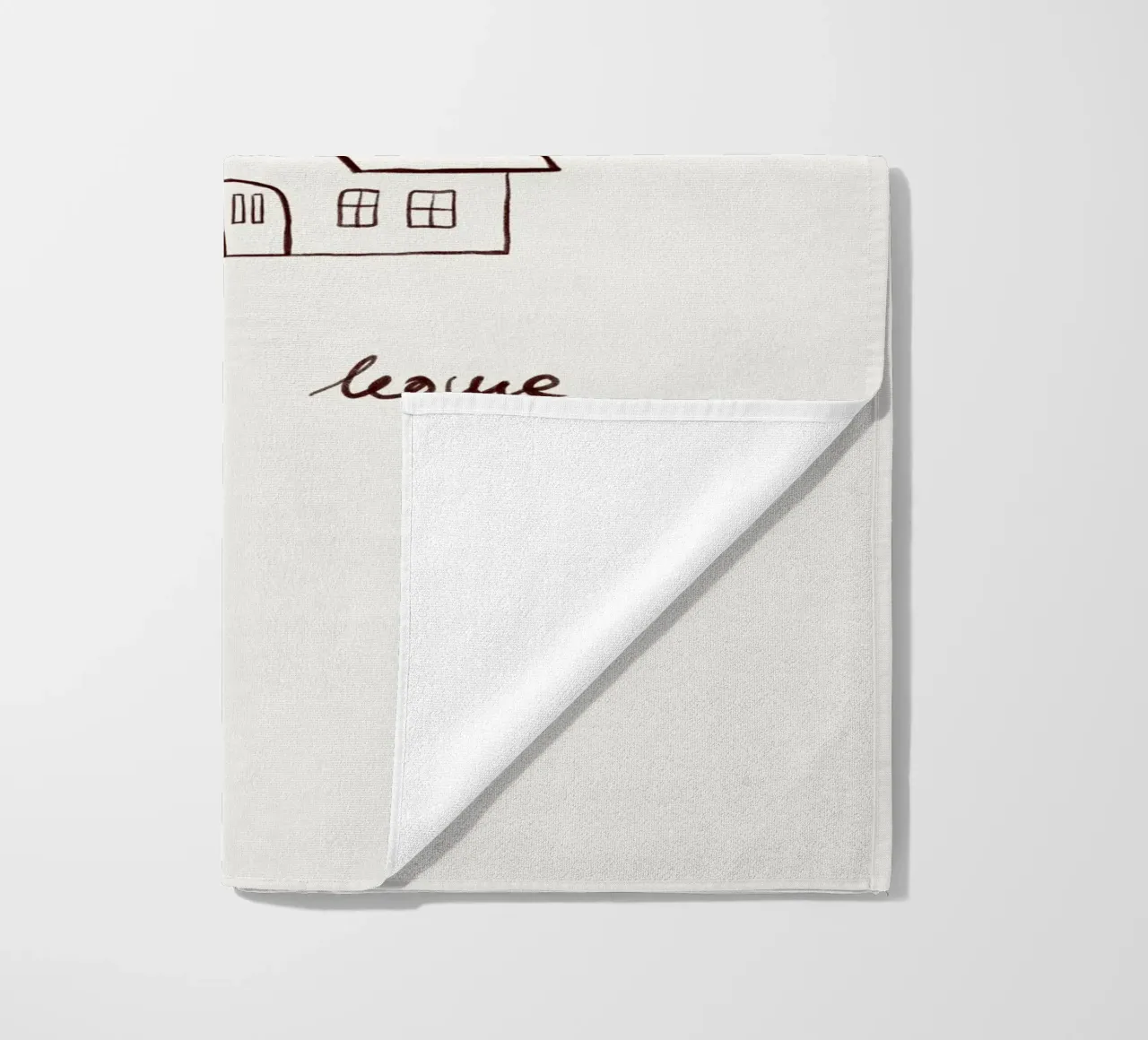 Oh how she loves to be home telo mare da Sophie Augustin Illustration
