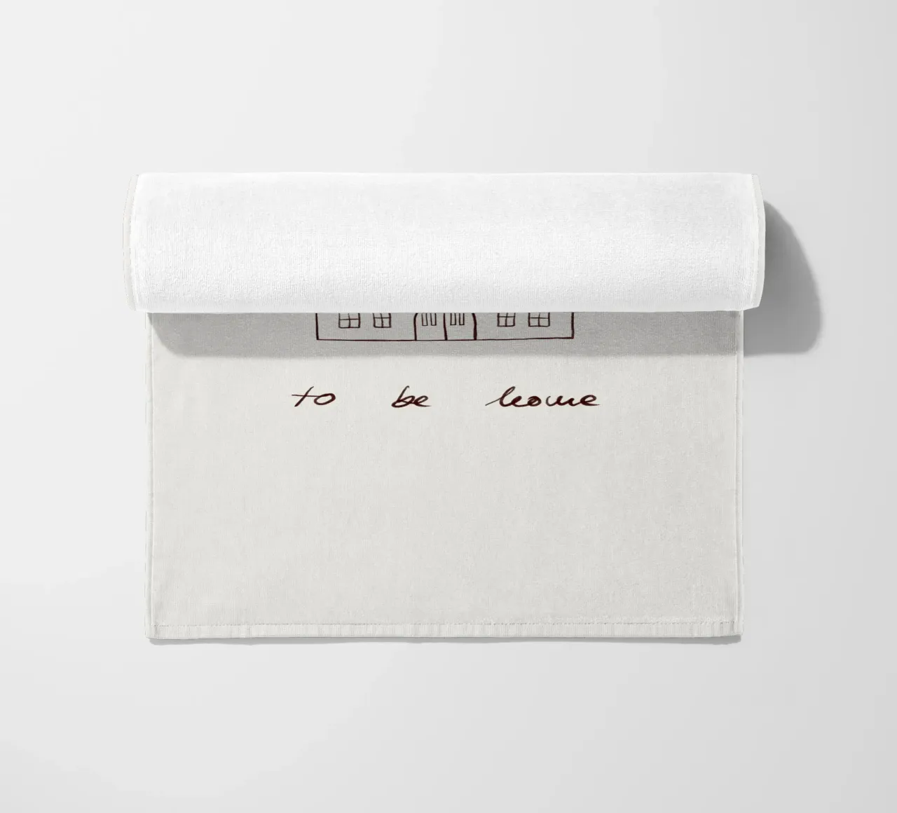 Oh how she loves to be home telo mare da Sophie Augustin Illustration