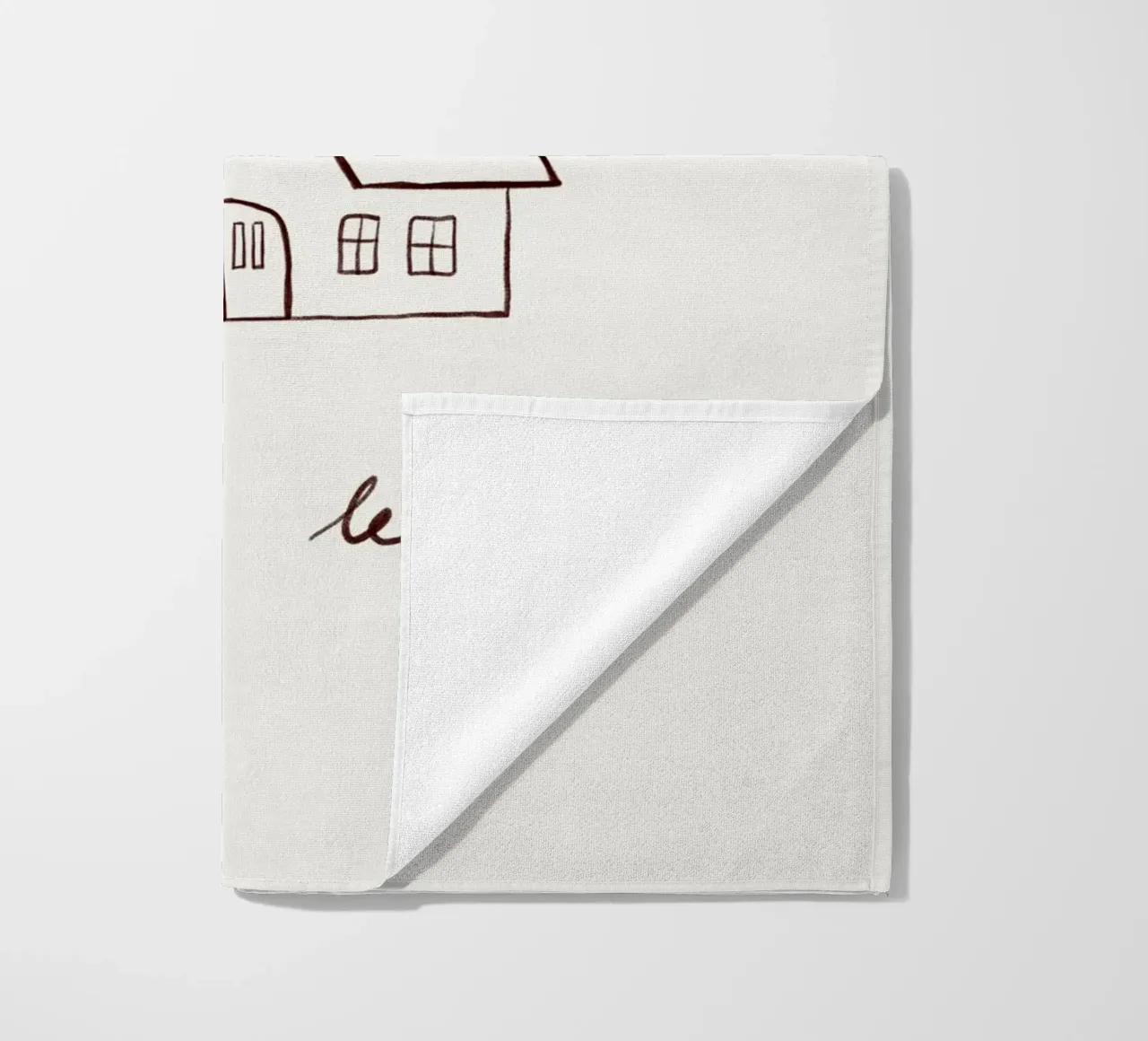 Oh how she loves to be home telo mare da Sophie Augustin Illustration