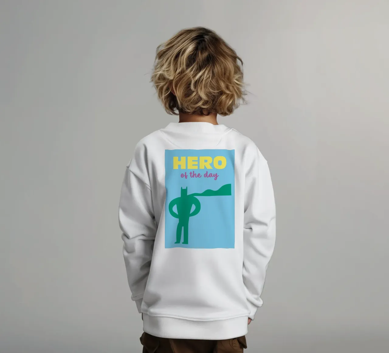 Hero of the day felpa bambino da Art Fart