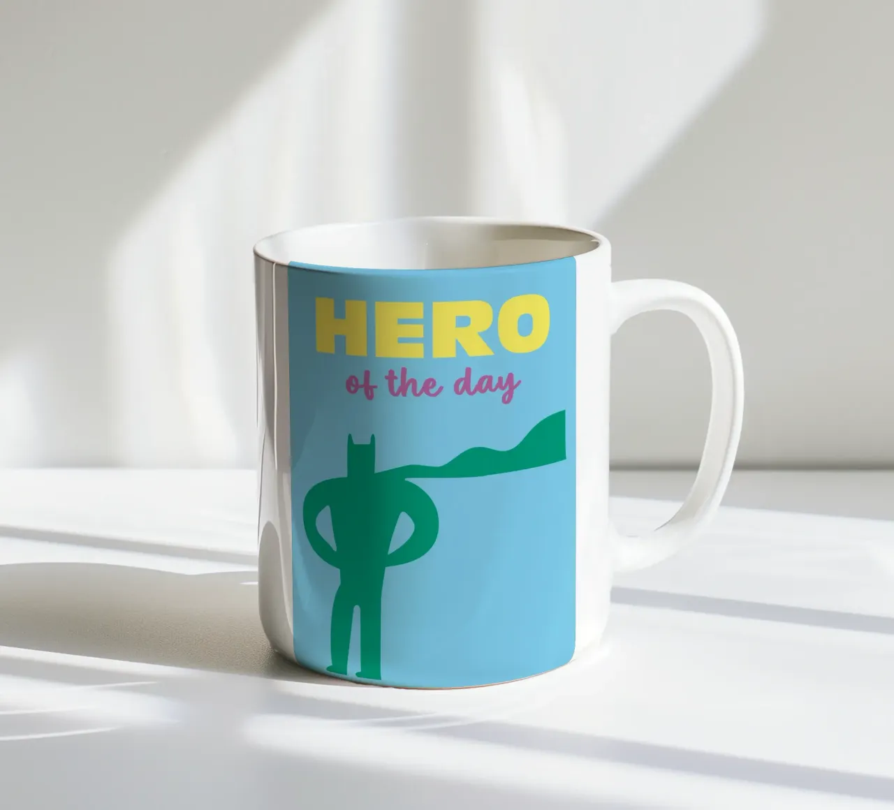 Hero of the day tazza in ceramica da Art Fart