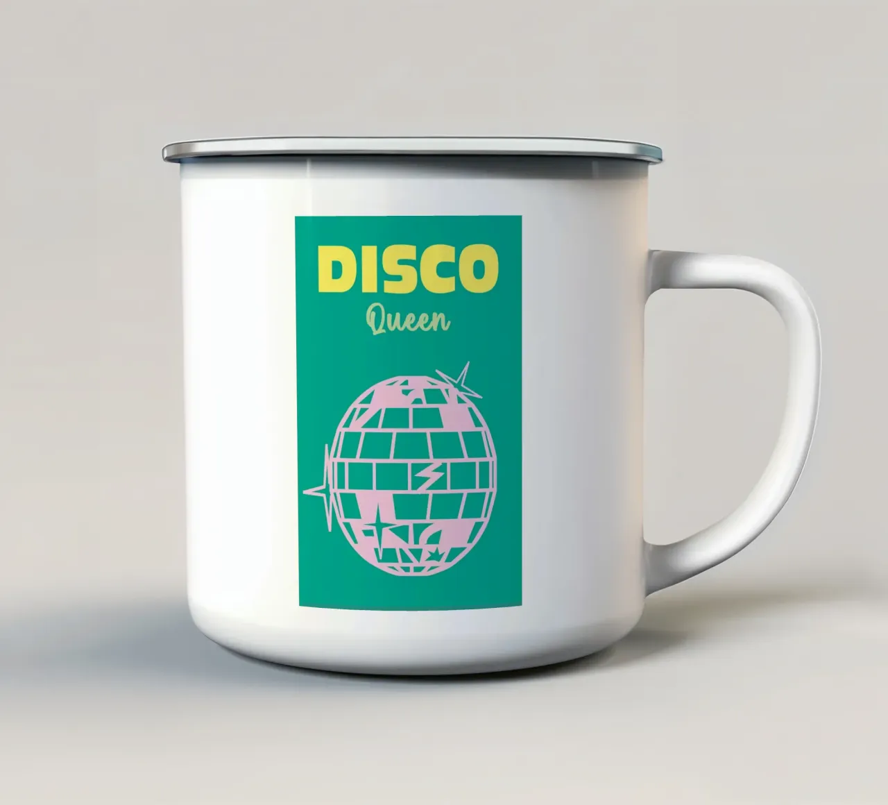 Disco Queen tazza in smalto da Art Fart