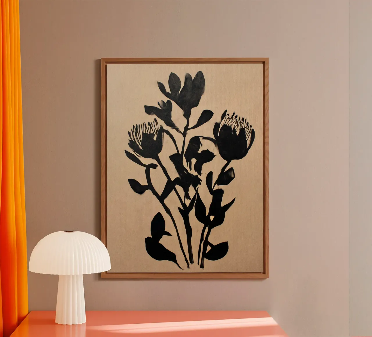 Studio di silhouette botaniche alluminio dibond da Seed & Signal