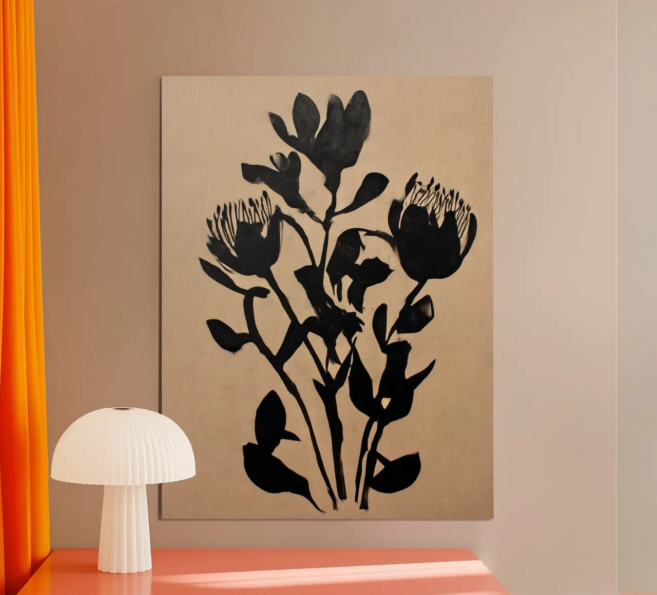 Studio di silhouette botaniche carta hahnemühle da Seed & Signal