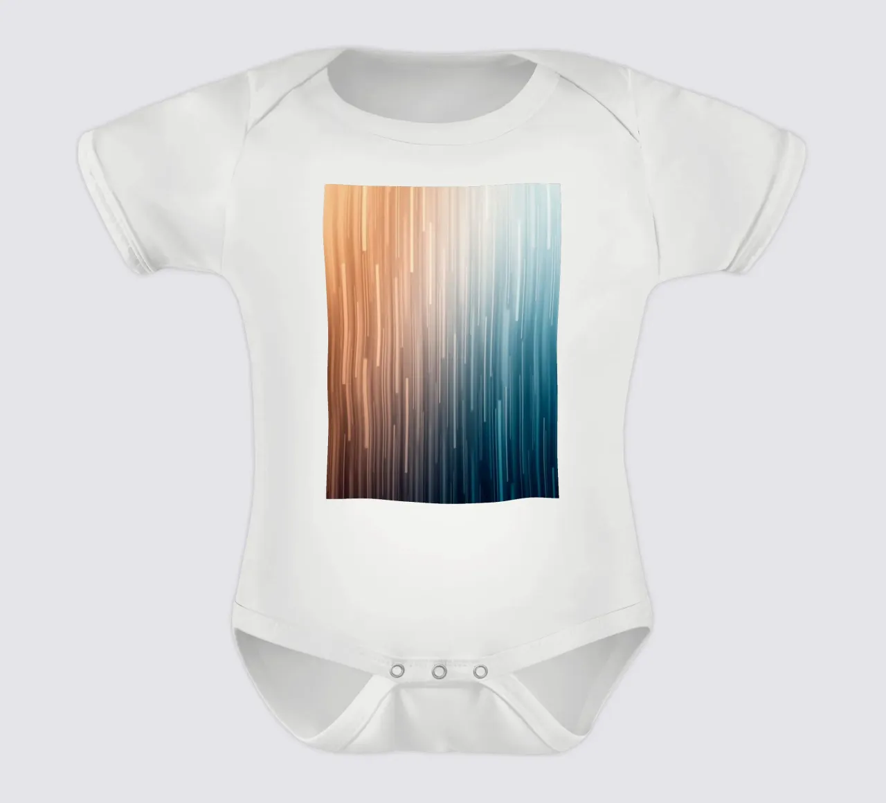 Chemins parallèles : Un voyage en gradient à partir de Sunset Glow body bébé de Artistic-shop