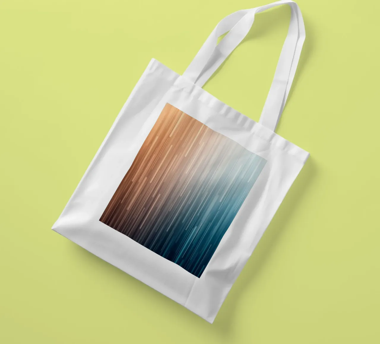 Sentieri paralleli: Un viaggio graduale dal bagliore del tramonto borsa in juta da Artistic-shop