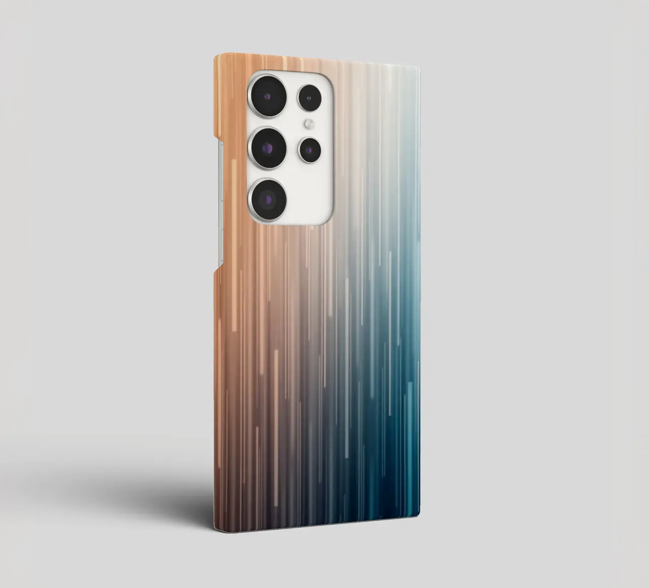 Parallele Pfade: Eine Gradientenreise von Sunset Glow Samsung Hülle von Artistic-shop