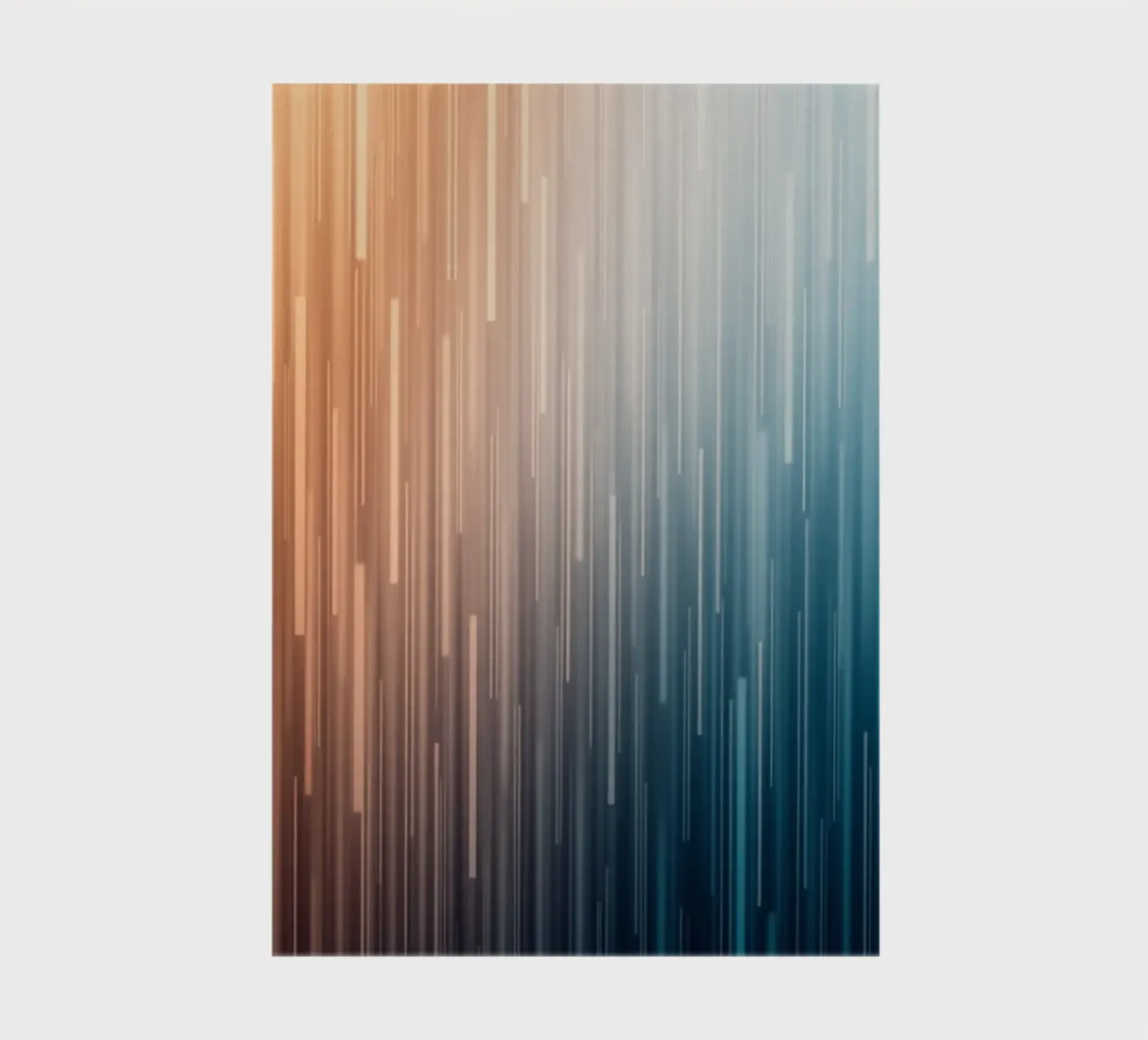 Parallele Pfade: Eine Gradientenreise von Sunset Glow Notizbuch von Artistic-shop