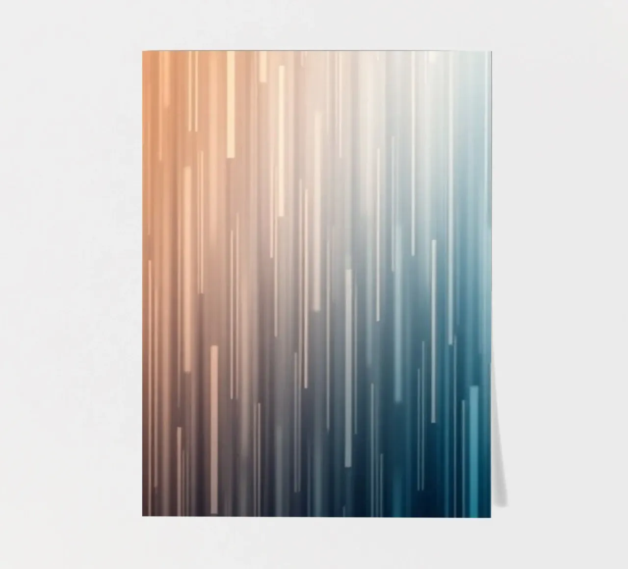Parallel Paths: A Gradient Journey from Sunset Glow sticker sheet by Artistic-shop