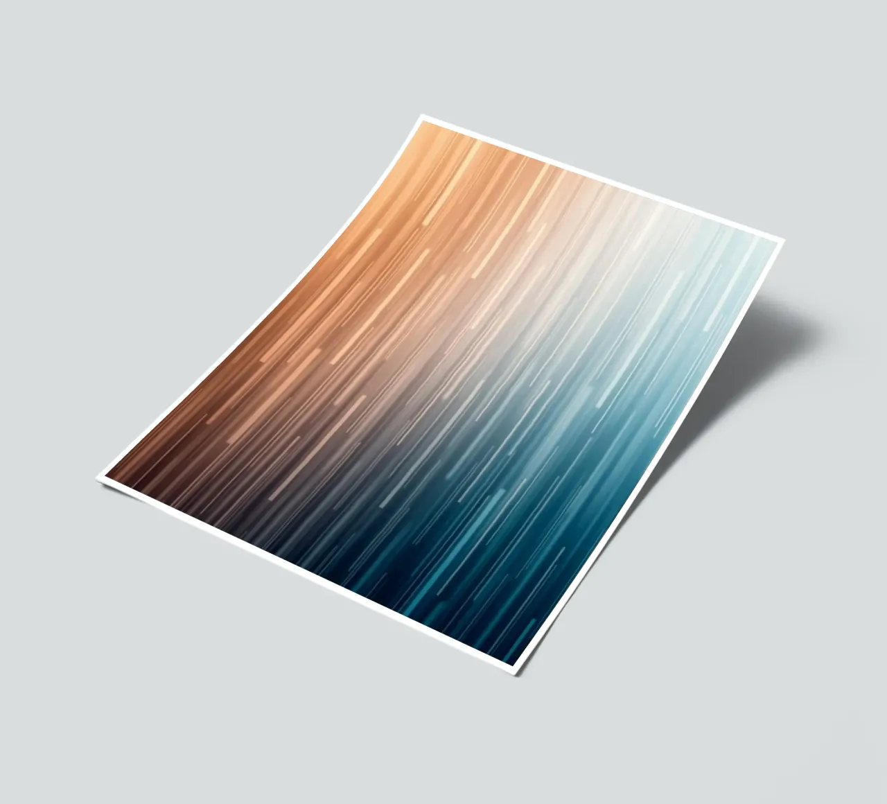 Parallel Paths: A Gradient Journey from Sunset Glow sticker sheet by Artistic-shop