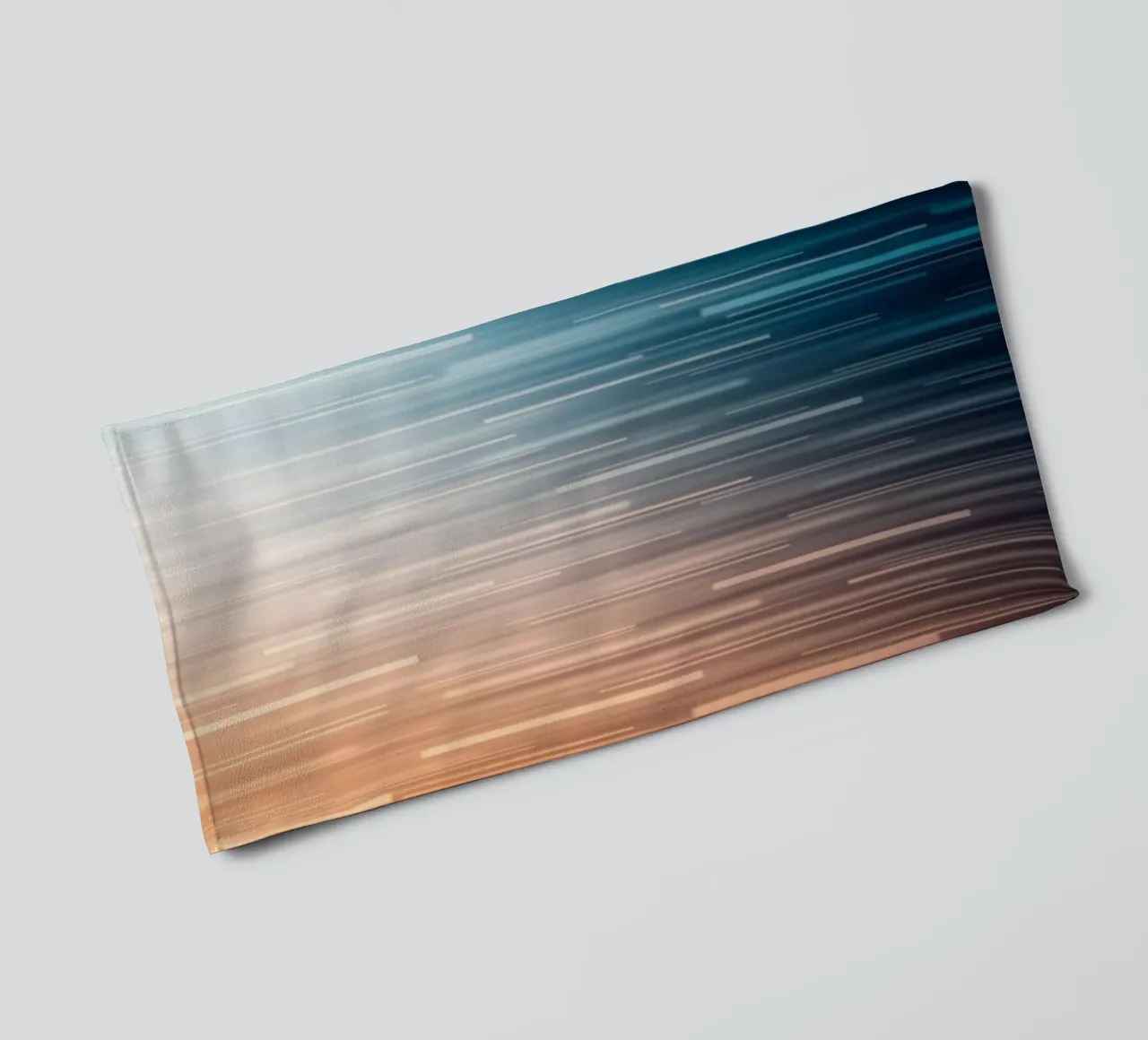Caminos paralelos: Un viaje en gradiente desde Sunset Glow toalla de baño de Artistic-shop