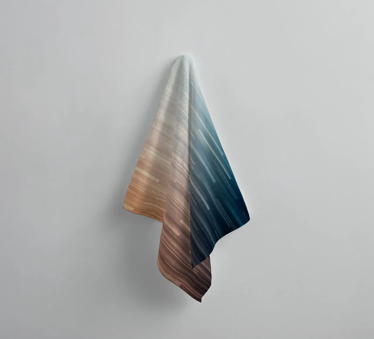 Parallele Pfade: Eine Gradientenreise von Sunset Glow Handtuch von Artistic-shop
