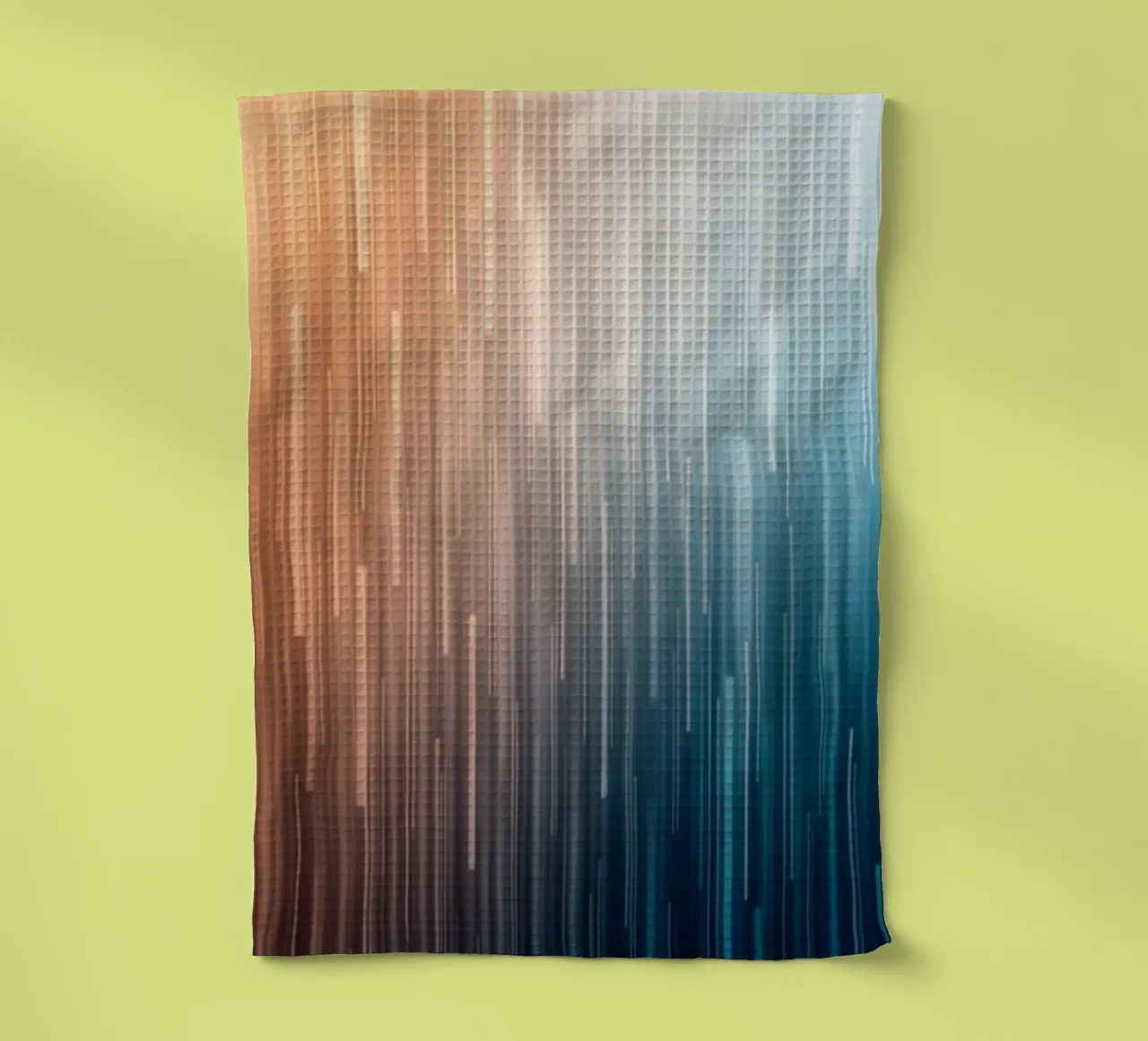 Chemins parallèles : Un voyage en gradient à partir de Sunset Glow torchon de Artistic-shop